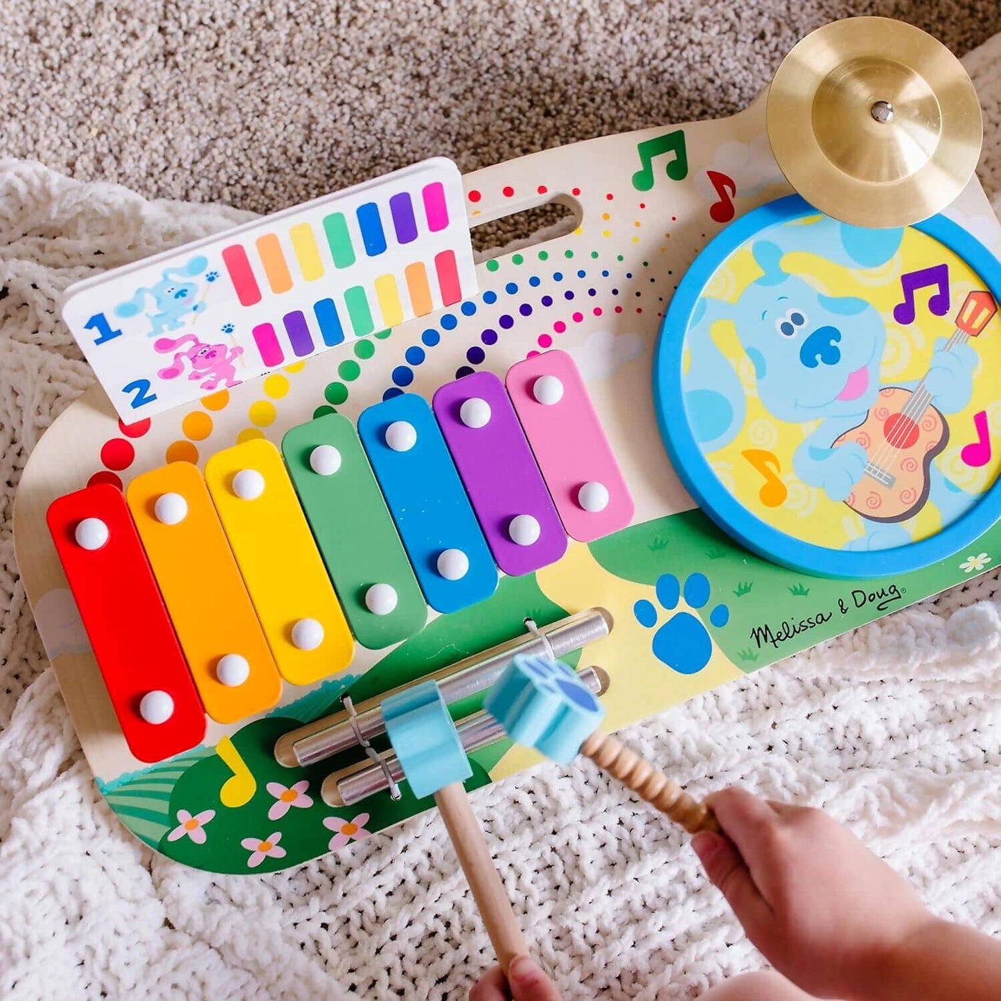 Melissa & Doug - Blue's Clues & You Wooden Music Maker Board