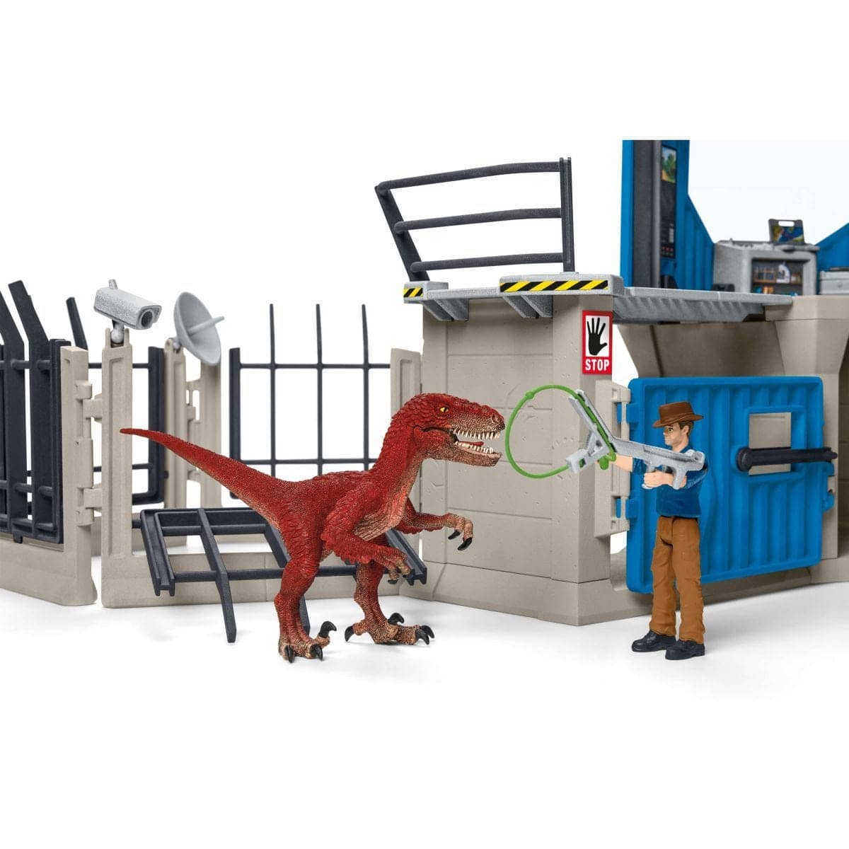 Schleich - Large Dino Research Station Dinosaur Figurine Animal Playset