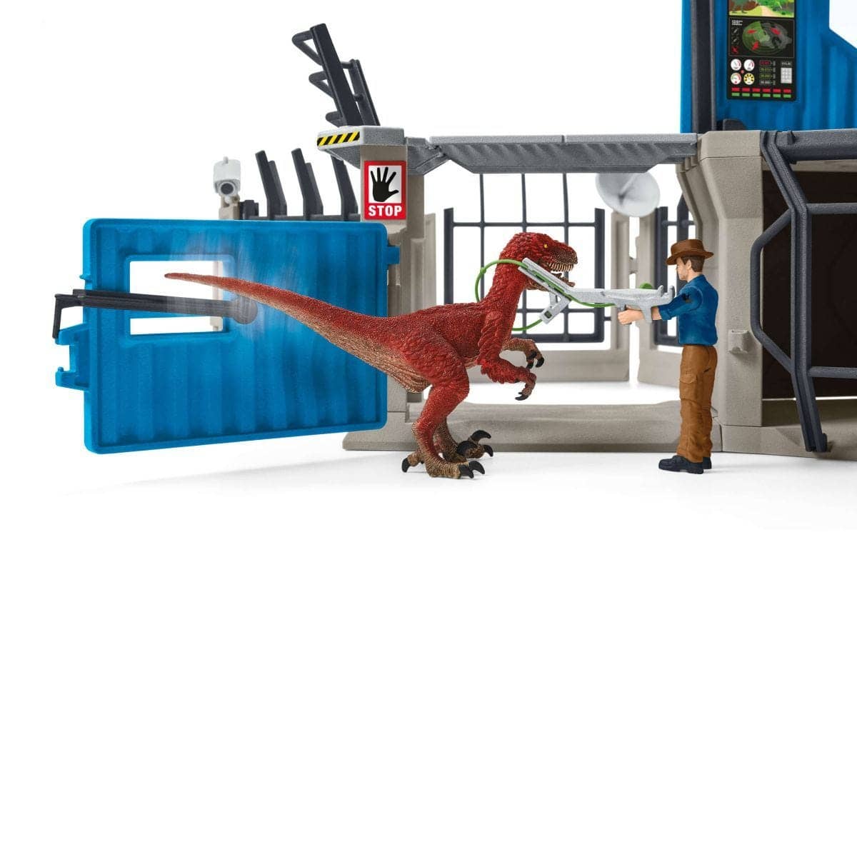 Schleich - Large Dino Research Station Dinosaur Figurine Animal Playset