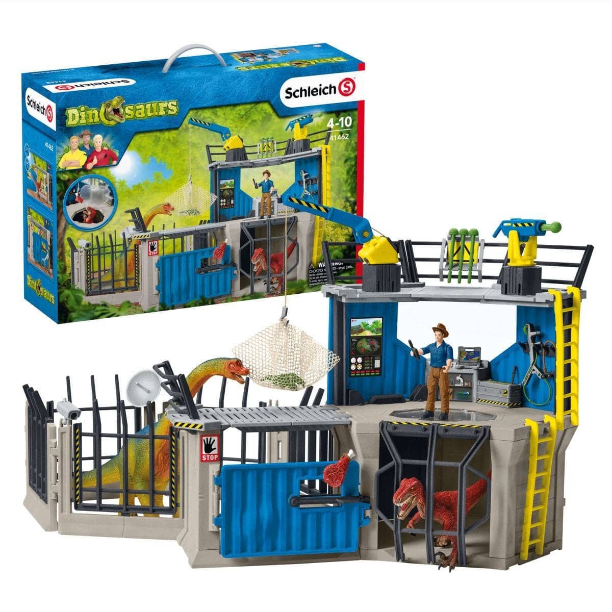 Schleich - Large Dino Research Station Dinosaur Figurine Animal Playset