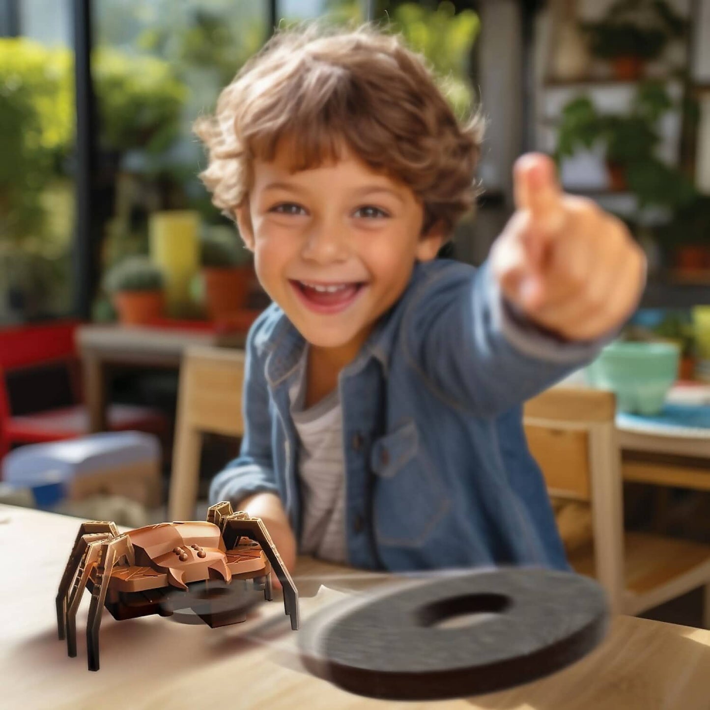 4M - Kidzrobotix Disc Launcher Spider Bot - Johnco