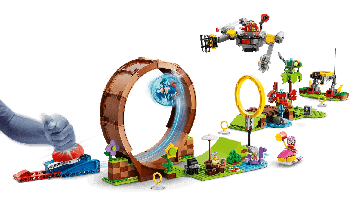 LEGO 76994 Sonic's Green Hill Zone Loop Challenge - Sonic The Hedgehog 2023
