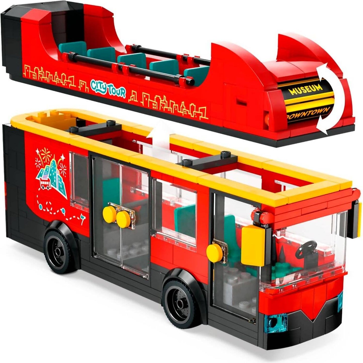 LEGO 60407 Red Double-Decker Sightseeing Bus - City