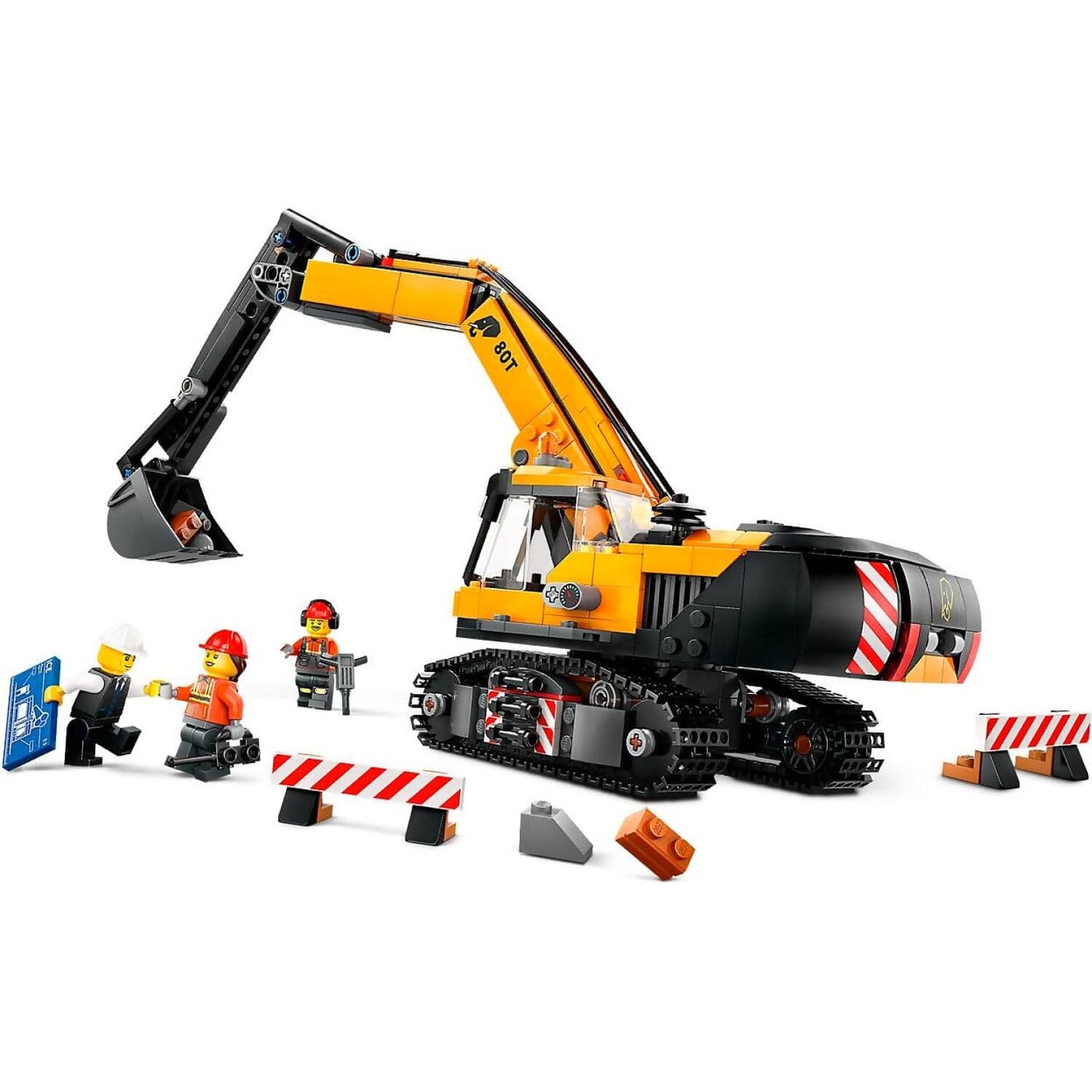 LEGO 60420 Yellow Construction Excavator - City