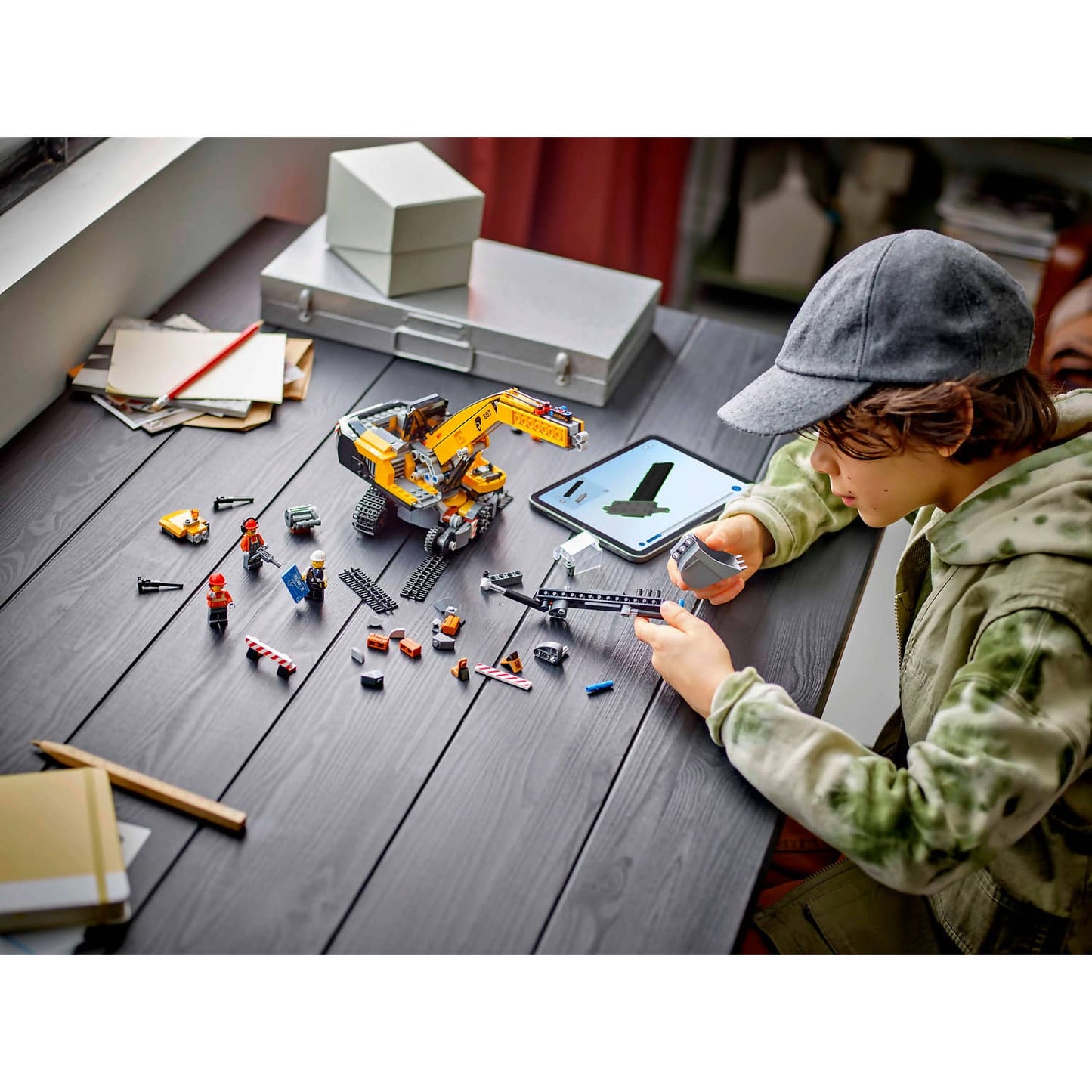 LEGO 60420 Yellow Construction Excavator - City