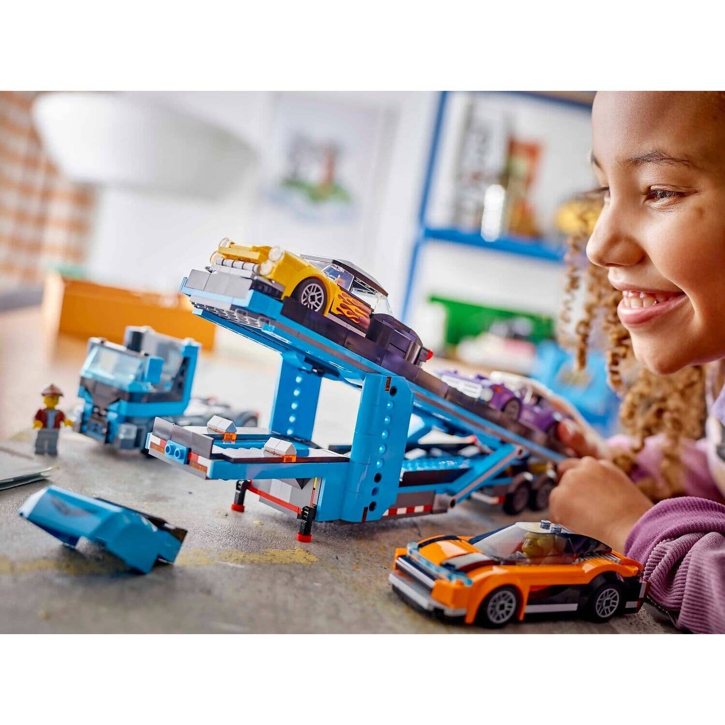 LEGO 60408 Car Transporter Truck with Sports Cars - City