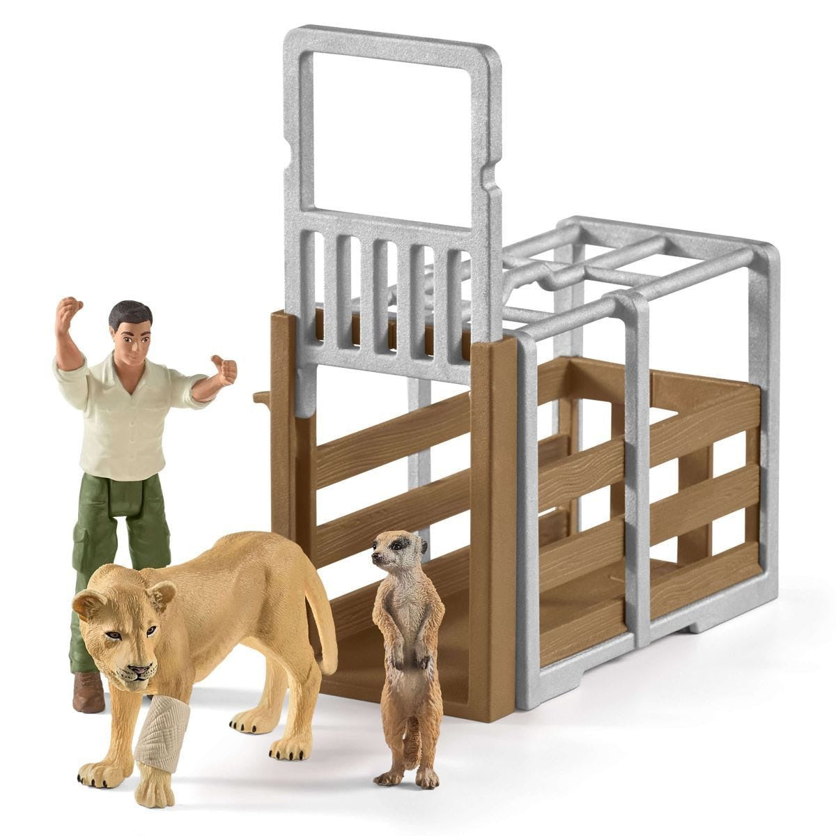 Schleich - Animal Rescue Large Truck Wildlife Animal Figurine Playset Animal Playset