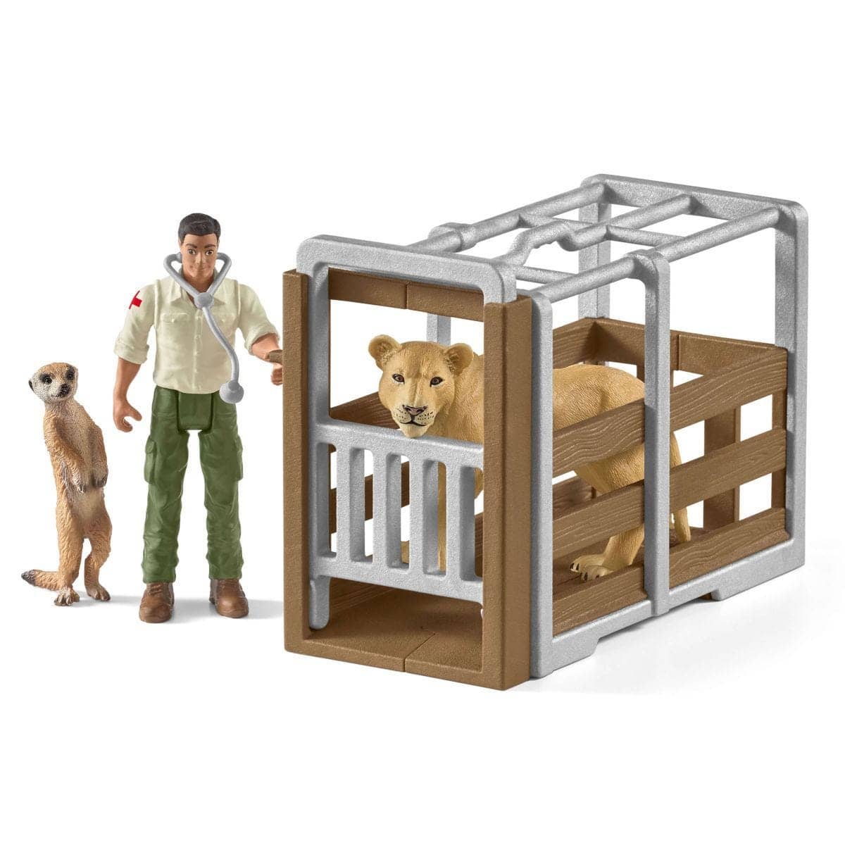Schleich - Animal Rescue Large Truck Wildlife Animal Figurine Playset Animal Playset