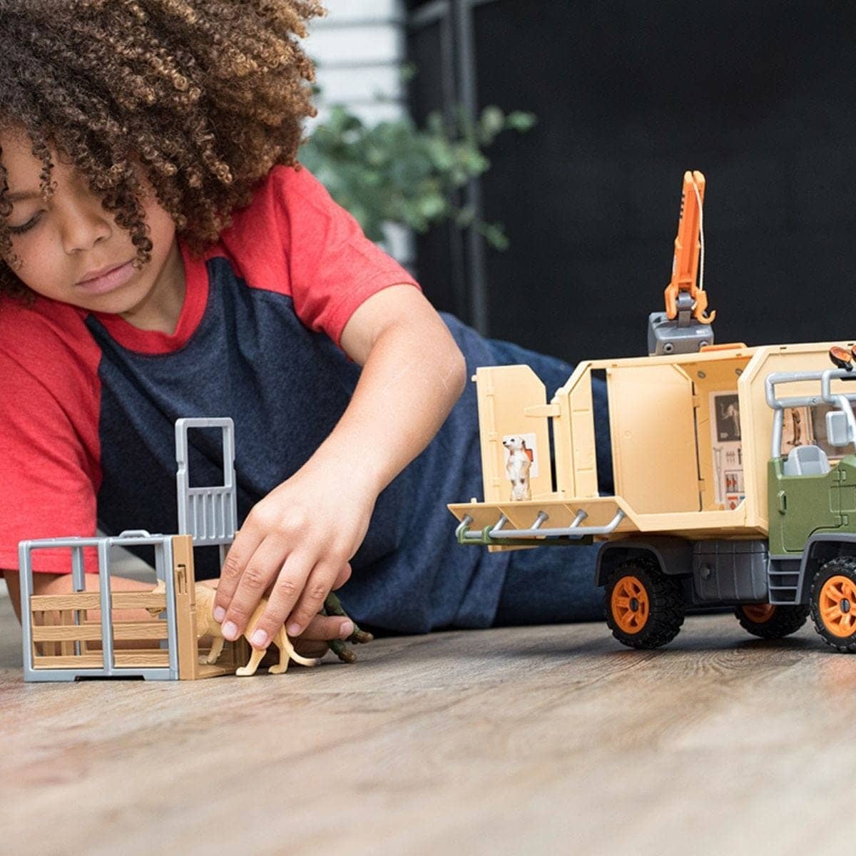 Schleich - Animal Rescue Large Truck Wildlife Animal Figurine Playset Animal Playset