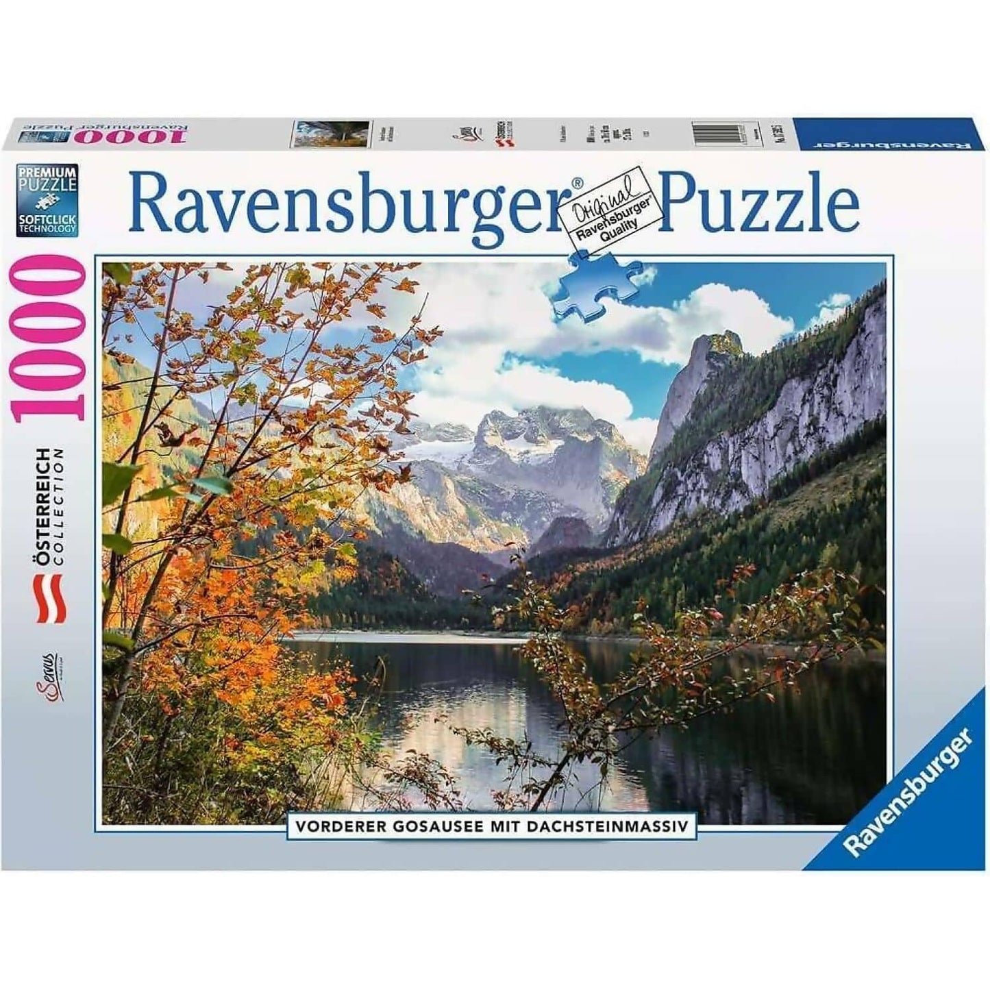 Ravensburger - Vorderer Gosausee Mit Dachsteinmassiv - Osterreich Collection Jigsaw Puzzle 1000 Pieces