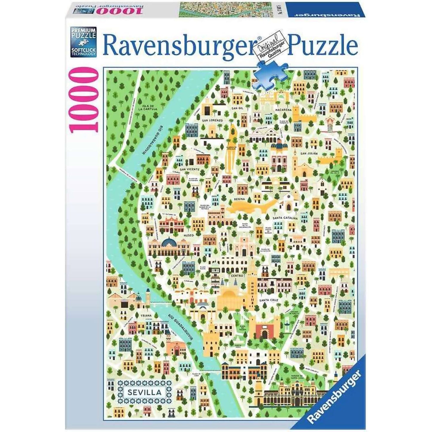 Ravensburger - Map Of Seville Jigsaw Puzzle 1000 Pieces