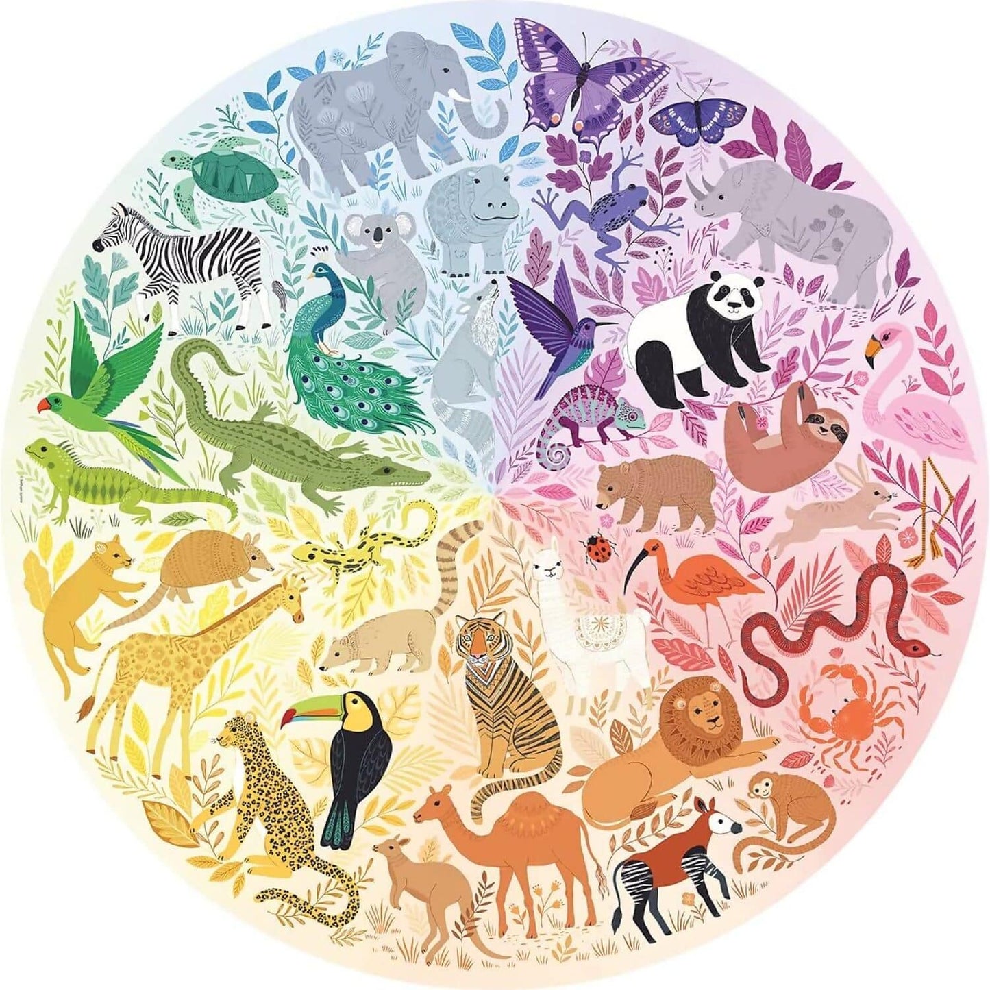 Ravensburger - Circle Of Colors Animals Jigsaw Puzzle 500pc