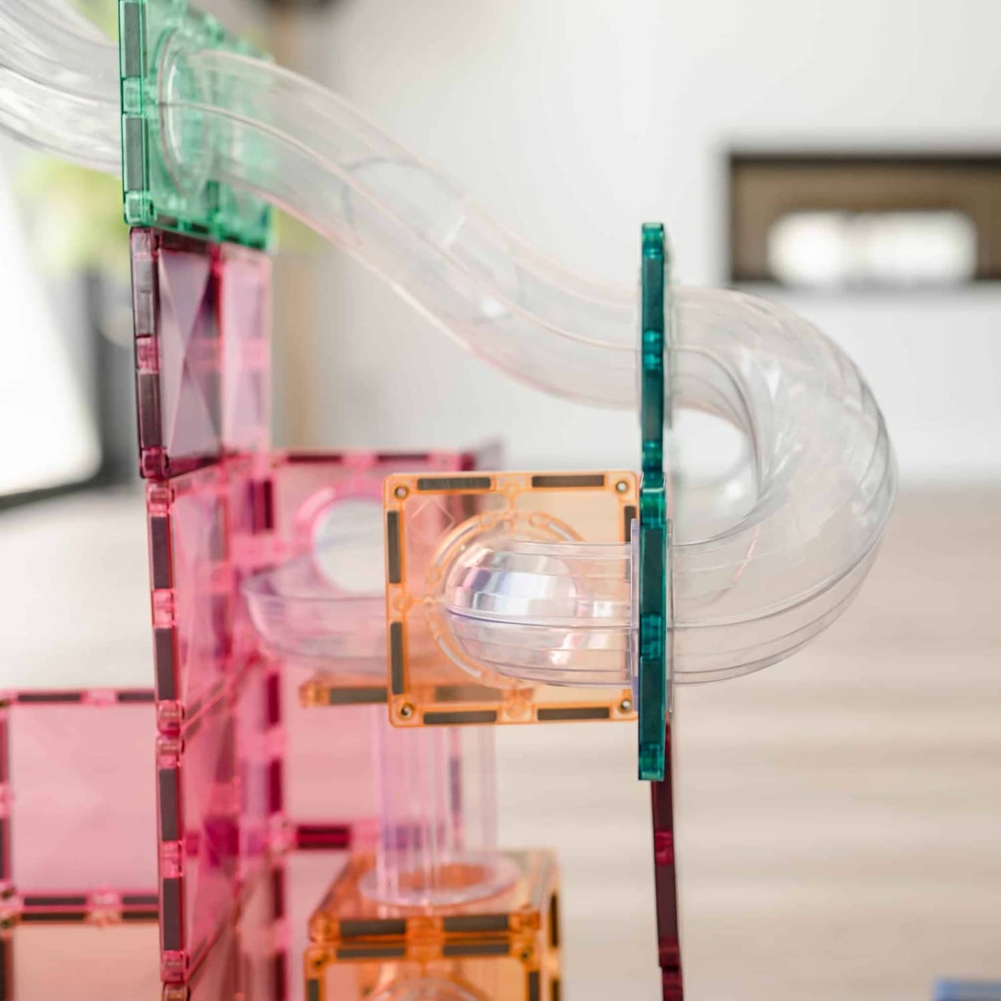 Connetix - Magnetic Tiles Pastel Ball Run Expansion Pack 80pc