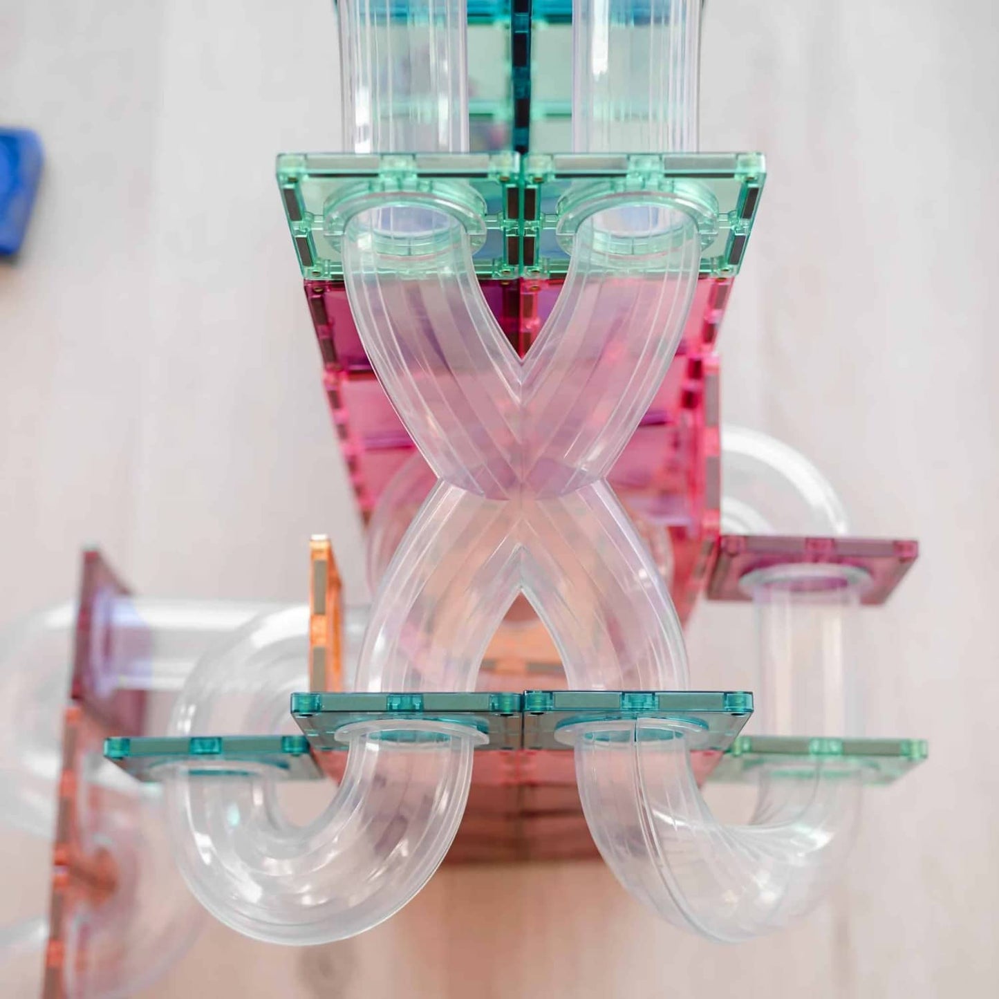 Connetix - Magnetic Tiles Pastel Ball Run Expansion Pack 80pc