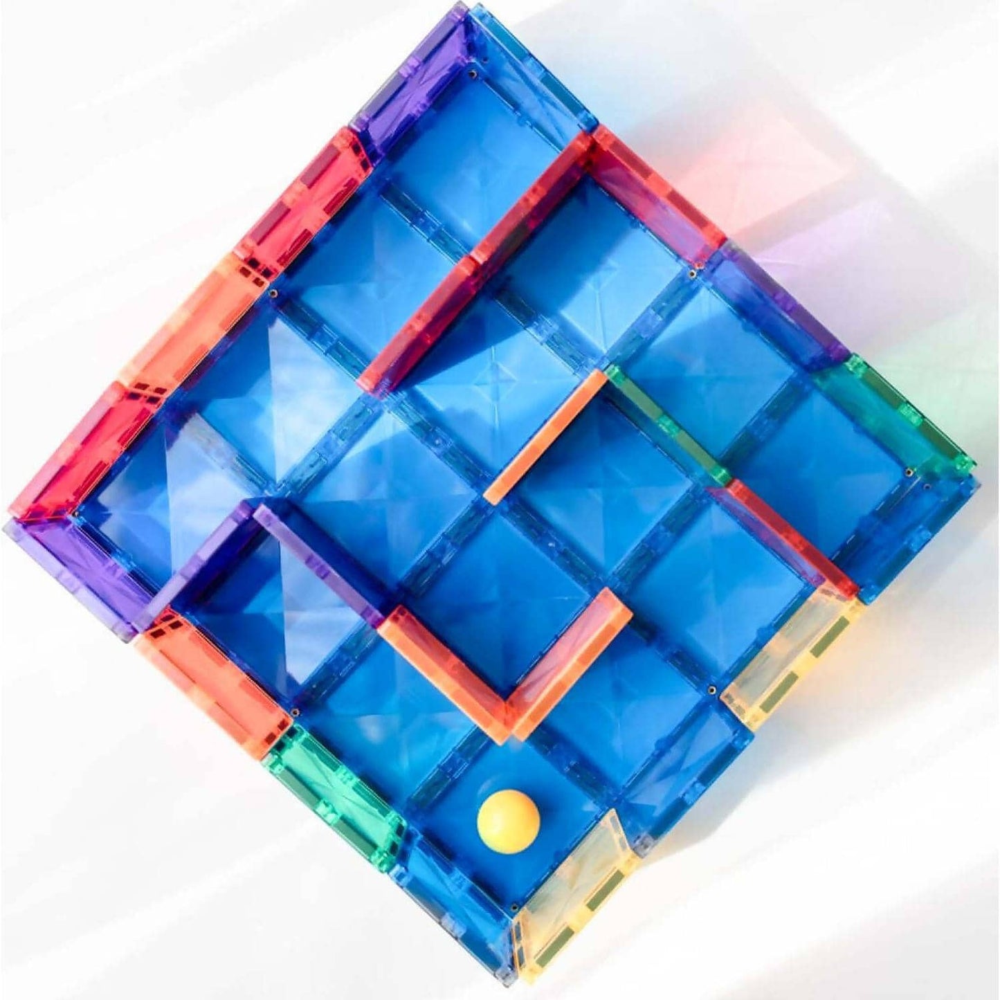 Connetix - Magnetic Tiles Rainbow Base Plate Pack Blue & Green 2pc