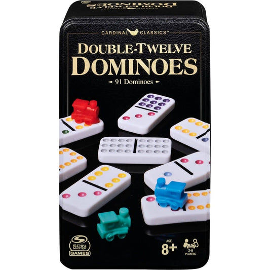 Cardinal Classics - Double-Twelve Coloured Dominoes - Spin Master