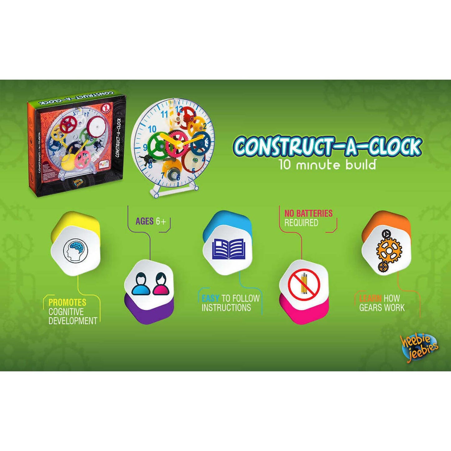 Heebie Jeebies - Construct A Clock | Build Your Own Clock Kit