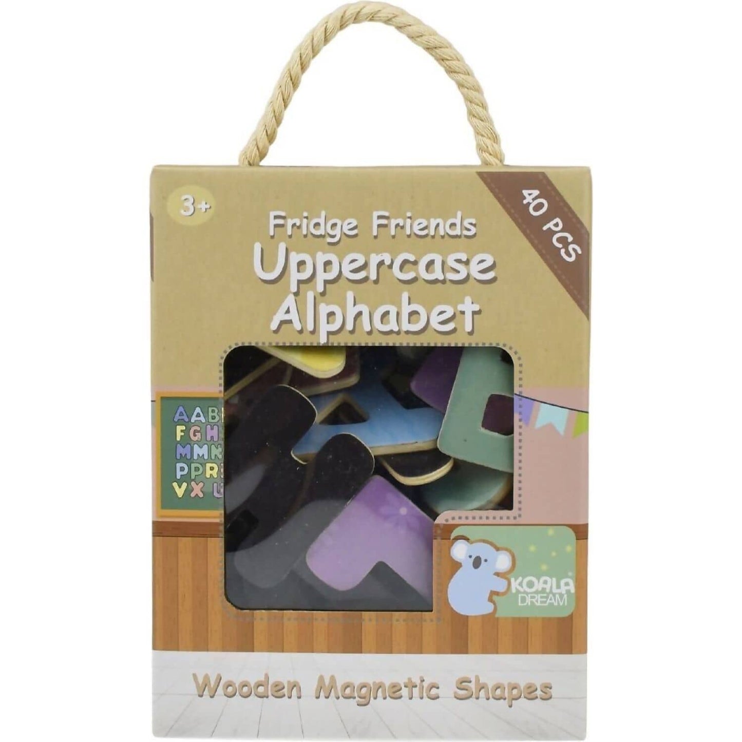 Koala Dream - Fridge Friends Wooden Magnetic Alphabet Uppercase 40pce