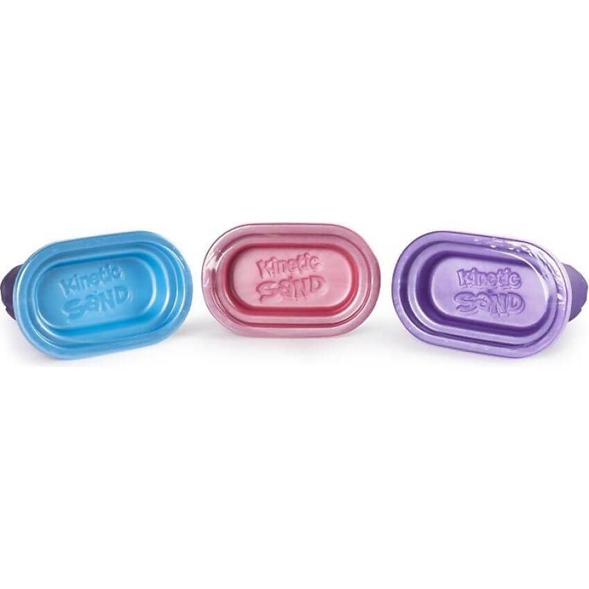 Kinetic Sand - Shimmer 3 X 4oz Kinetic Sand Castle - Spin Master