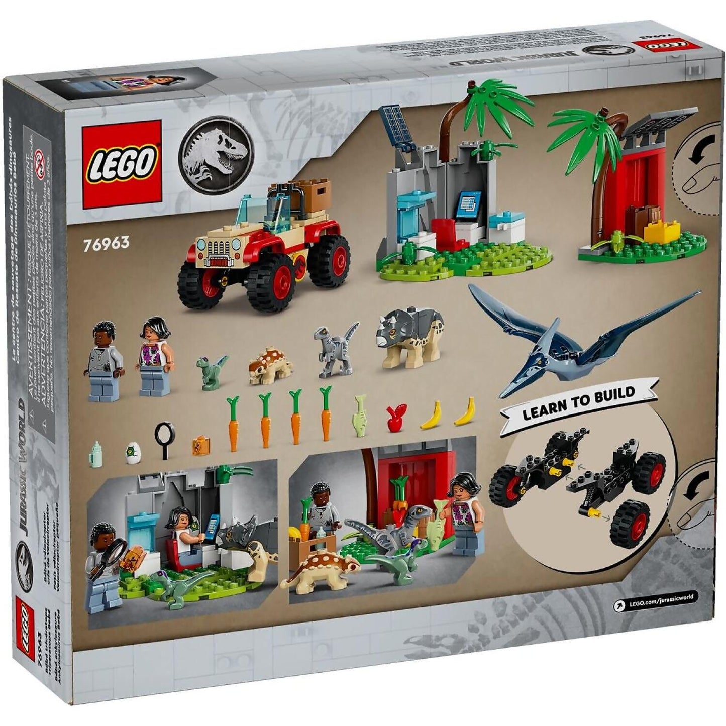 LEGO 76963 Baby Dinosaur Rescue Center - Jurassic World 4+