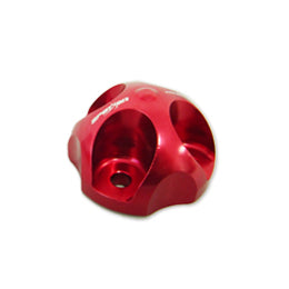 50CC  ALUMINIUM 3D SPINNER RED SPOT ON
