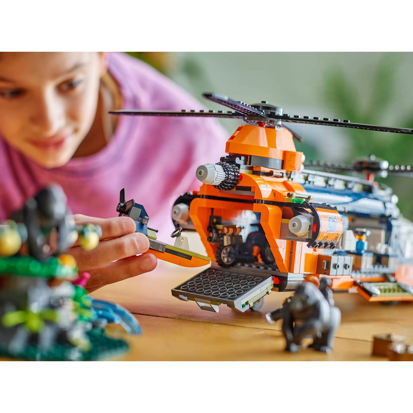 LEGO 60437 Jungle Explorer Helicopter at Base Camp - City