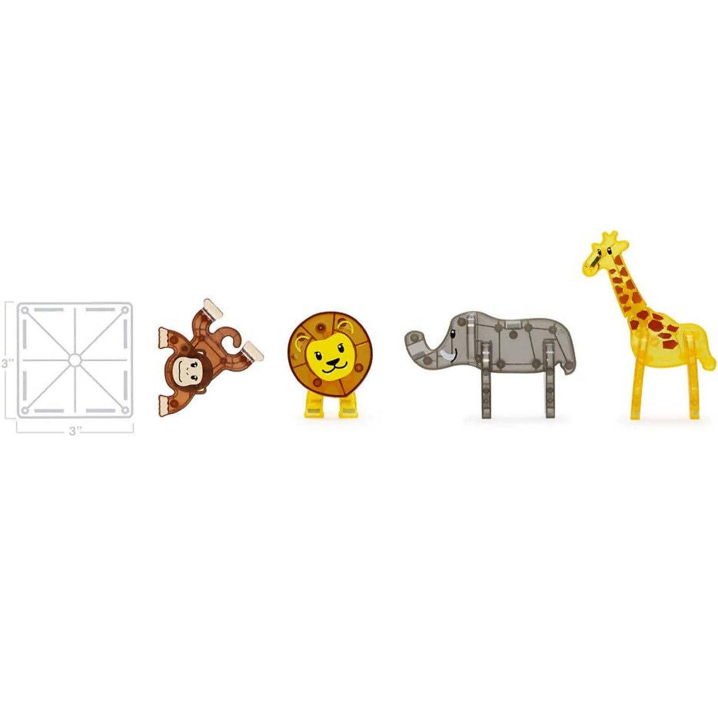 Magna Tiles - Safari Animals 25 Piece Set - Johnco