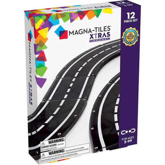 Magna Tiles - Xtras Roads 12 Piece Set - Johnco