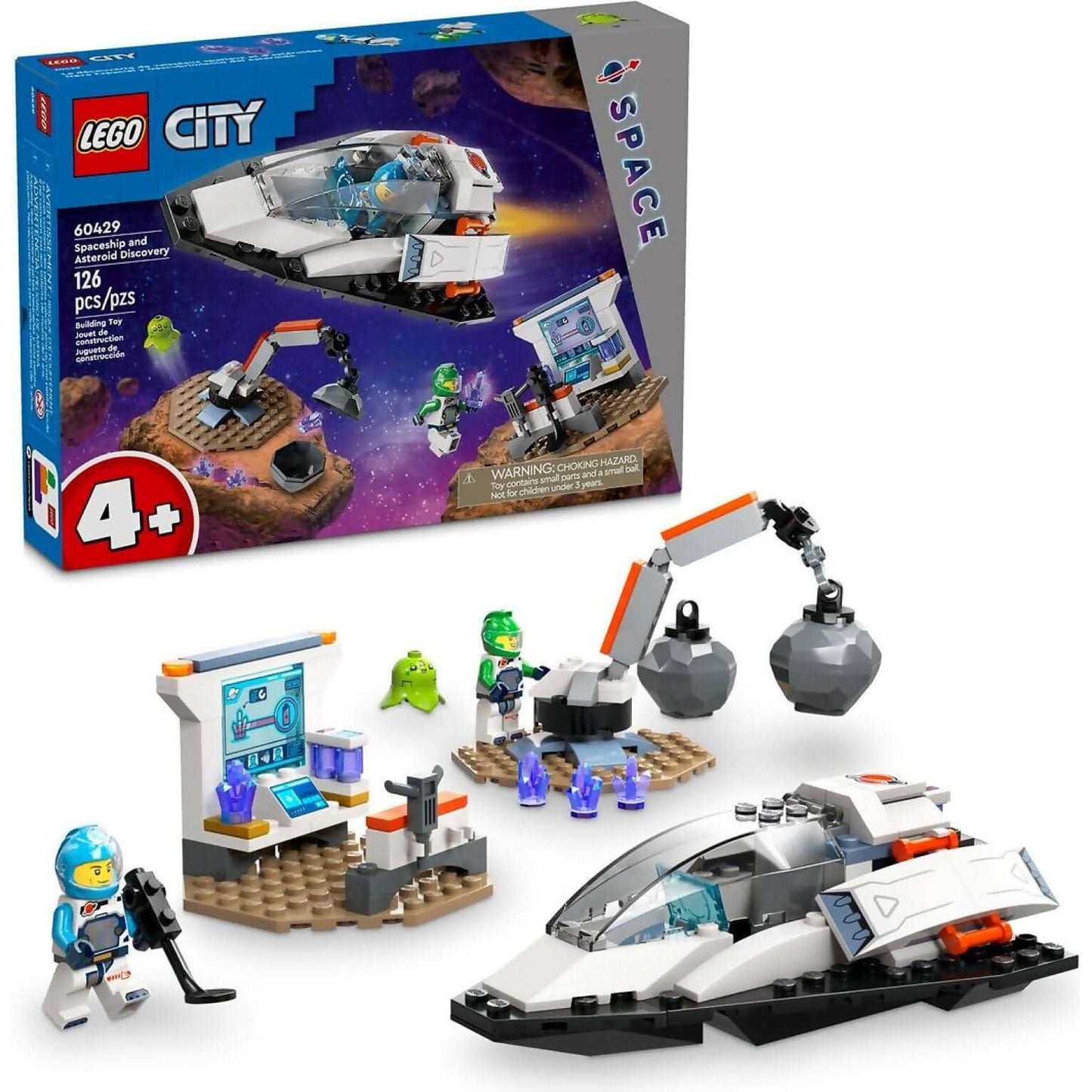LEGO 60429 Spaceship and Asteroid Discovery - City 4+
