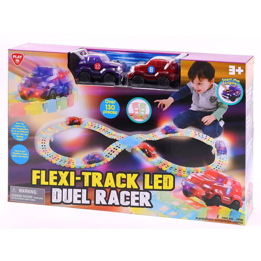 Flexi-track Led Duel Racer 130 Pieces Playgo Toys Ent. Ltd.