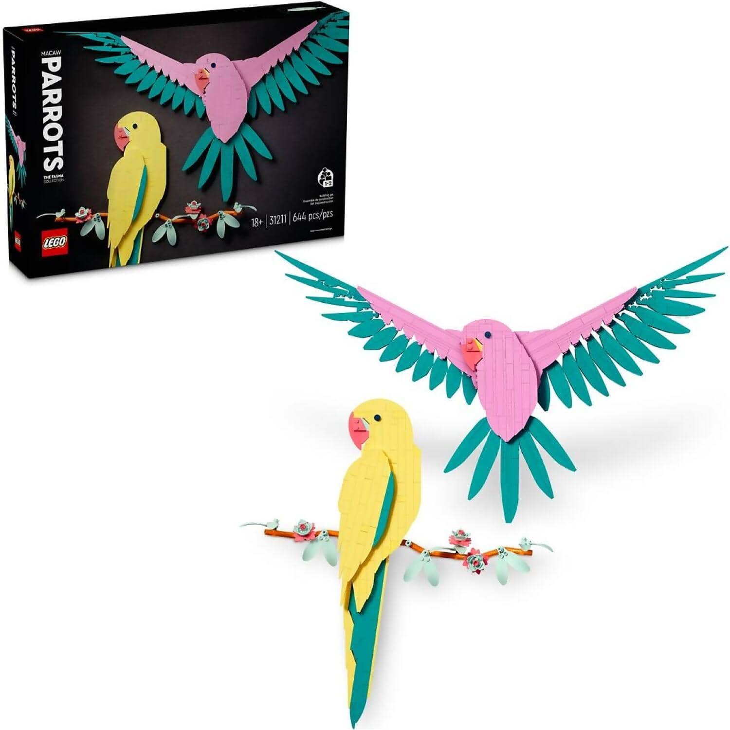 LEGO 31211 The Fauna Collection Macaw Parrots - Art