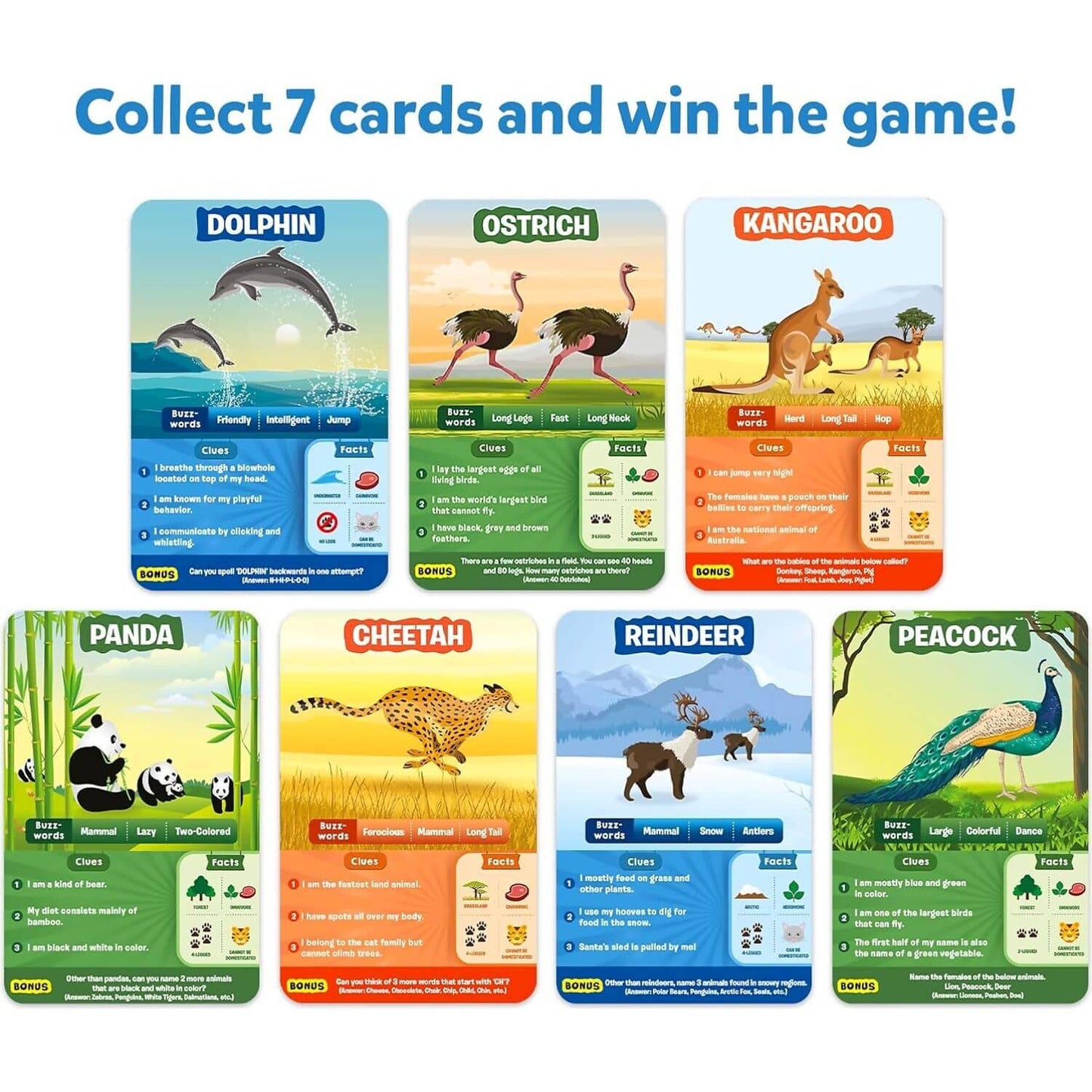 Skillmatics Guess In 10 Animal Kingdom Card Game