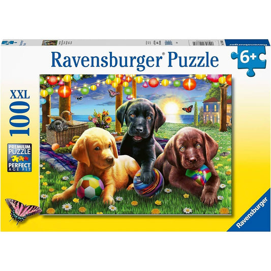 Ravensburger - Puppy Picnic Jigsaw Puzzle 100 Pieces