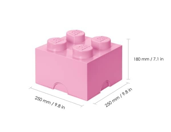 LEGO Storage Brick 4 Light Pink 4003 - Room Copenhagen