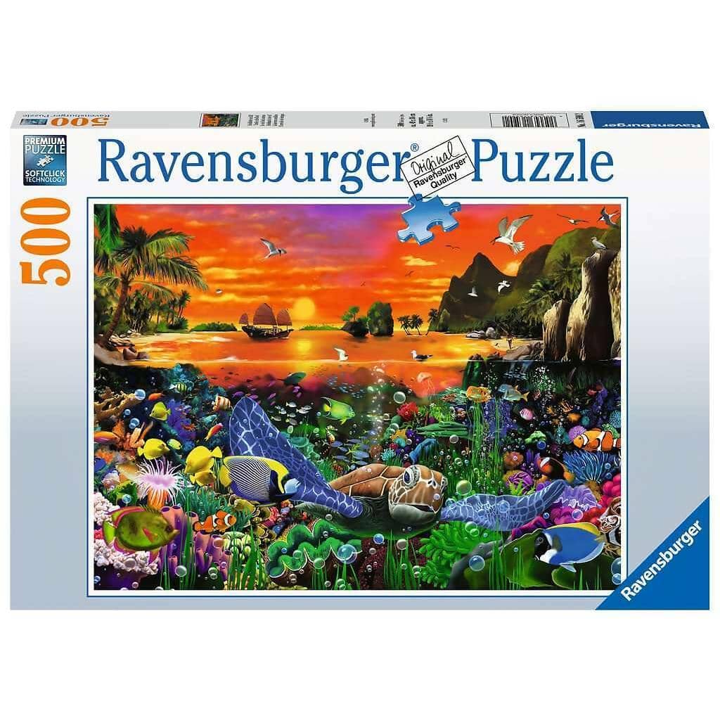 Ravensburger - Turtle In The Reef Underwater World Jigsaw Puzzle 500 Pieces