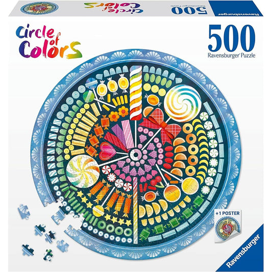 Ravensburger - Circle Of Colours Candies Jigsaw Puzzle 500 Pieces
