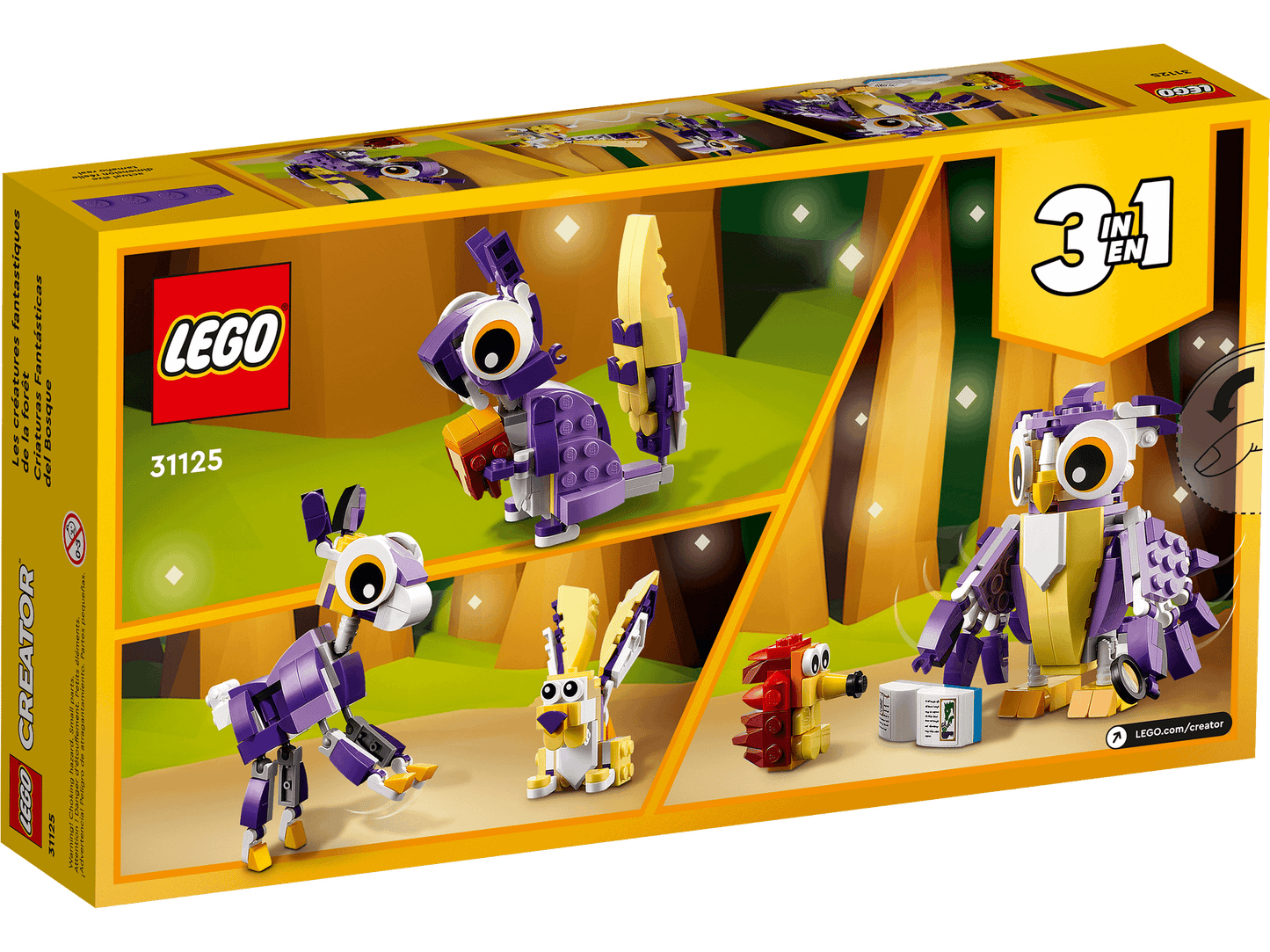 LEGO 31125 Fantasy Forest Creatures - Creator 3-in1