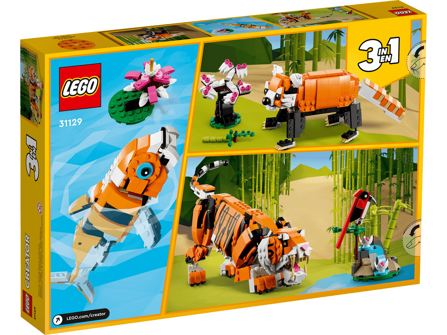 LEGO 31129 Majestic Tiger - Creator 3-in-1