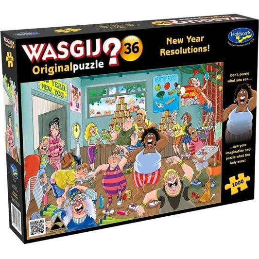 Wasgij - Original 36 - New Year Resolutions - Holdson Jigsaw Puzzle 1000 Pieces