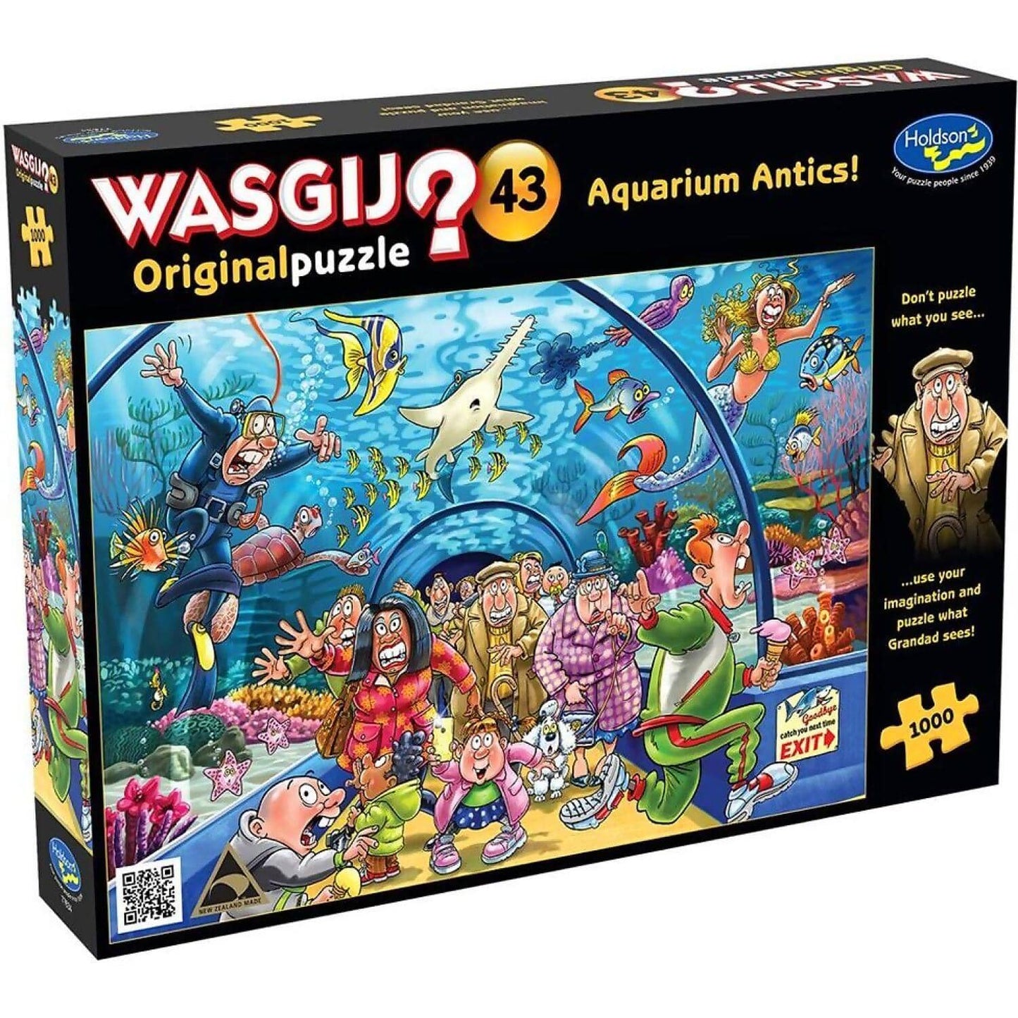 Wasgij - Original 43 - Aquarium Antics! - Holdson Jigsaw Puzzle 1000 Pieces