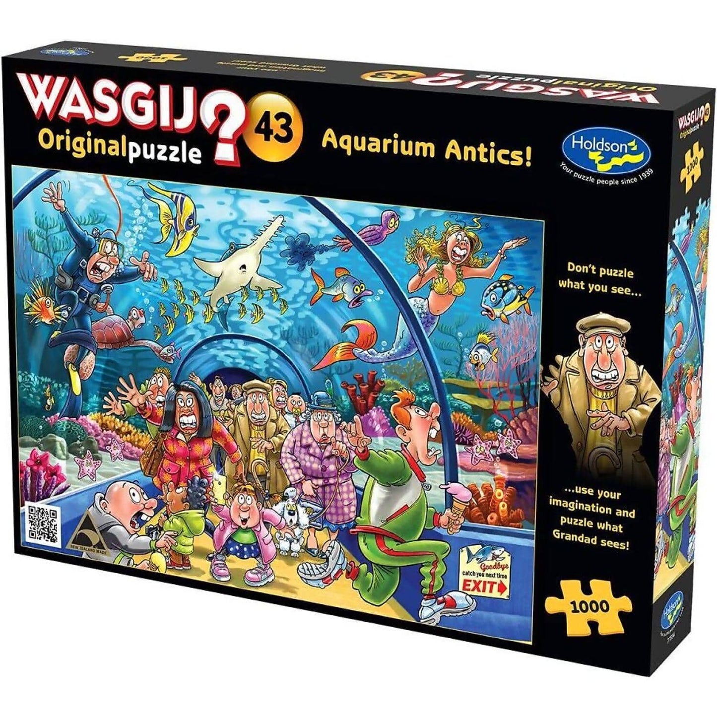Wasgij - Original 43 - Aquarium Antics! - Holdson Jigsaw Puzzle 1000 Pieces