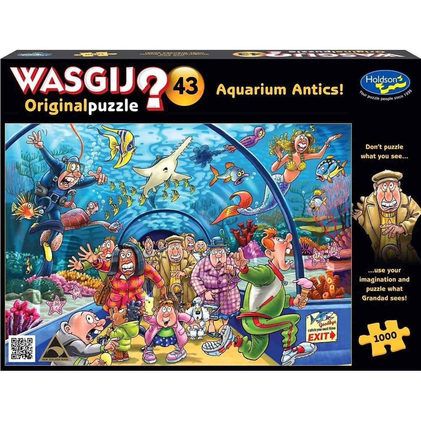 Wasgij - Original 43 - Aquarium Antics! - Holdson Jigsaw Puzzle 1000 Pieces