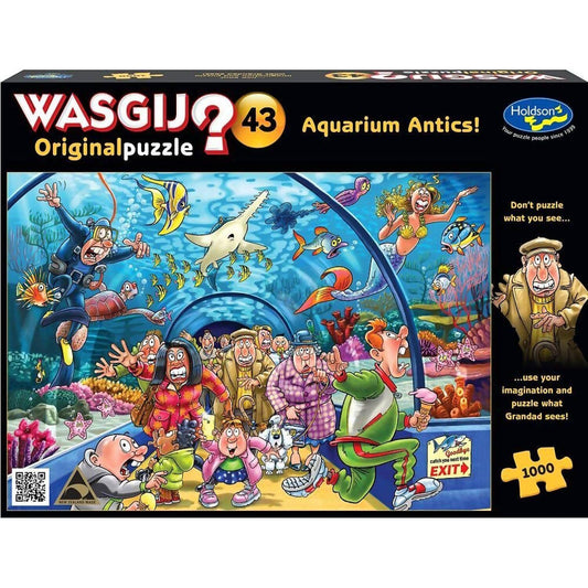 Wasgij - Original 43 - Aquarium Antics! - Holdson Jigsaw Puzzle 1000 Pieces