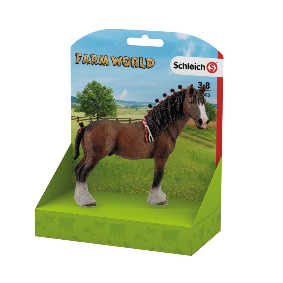 Schleich - Clydesdale Gelding Farm World Animal Figurine