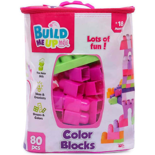 Build Me Up - Maxi Blocks Pink 80pc