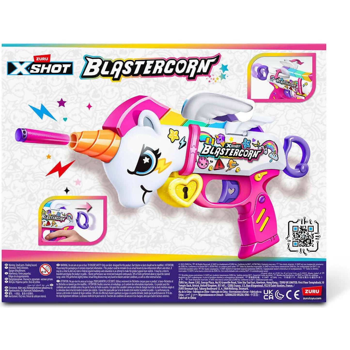 Zuru - X Shot Blastercorn Unicorn Blaster 16 Darts