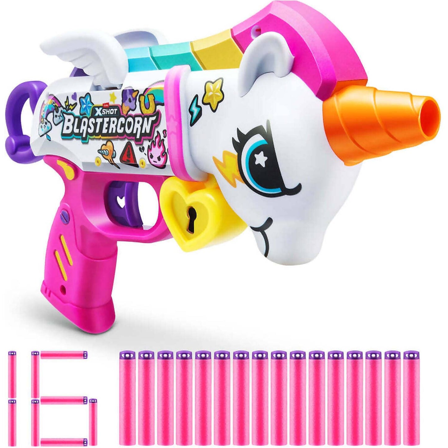 Zuru - X Shot Blastercorn Unicorn Blaster 16 Darts