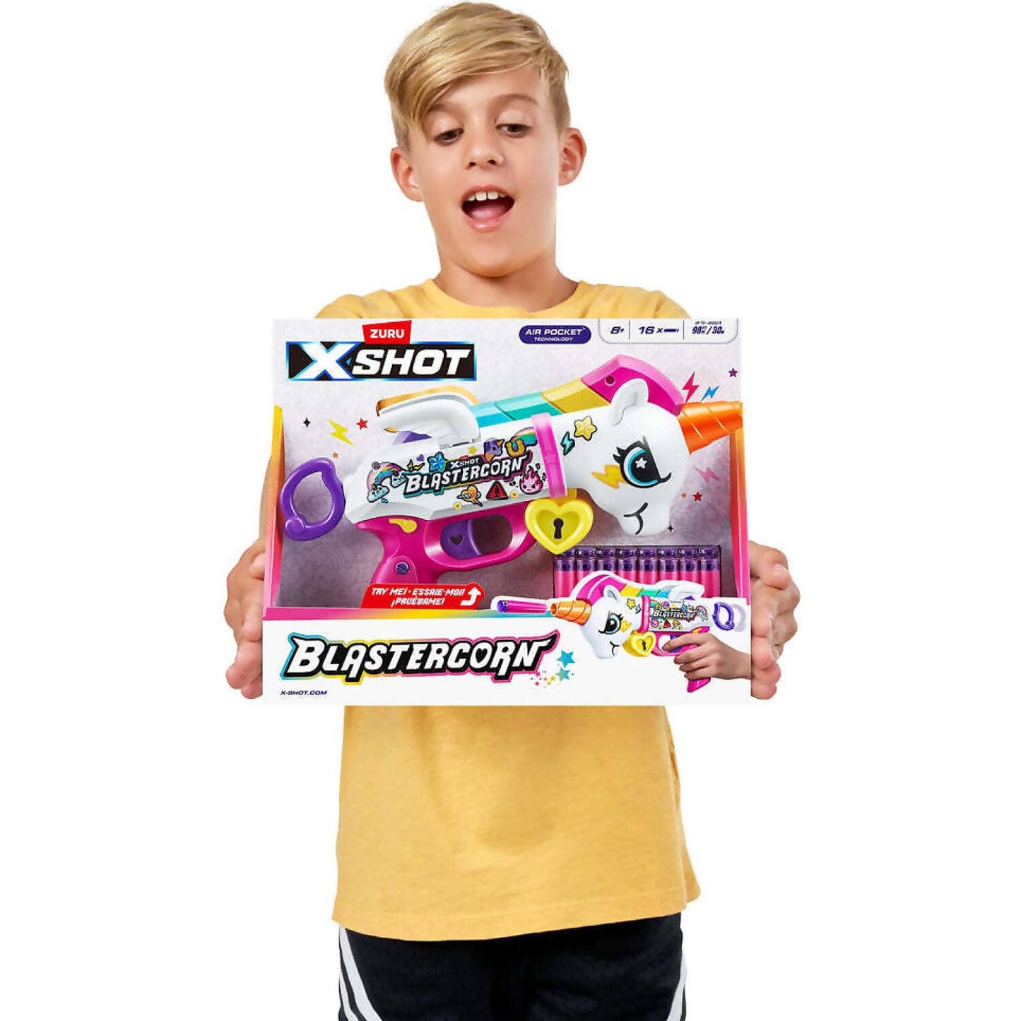 Zuru - X Shot Blastercorn Unicorn Blaster 16 Darts