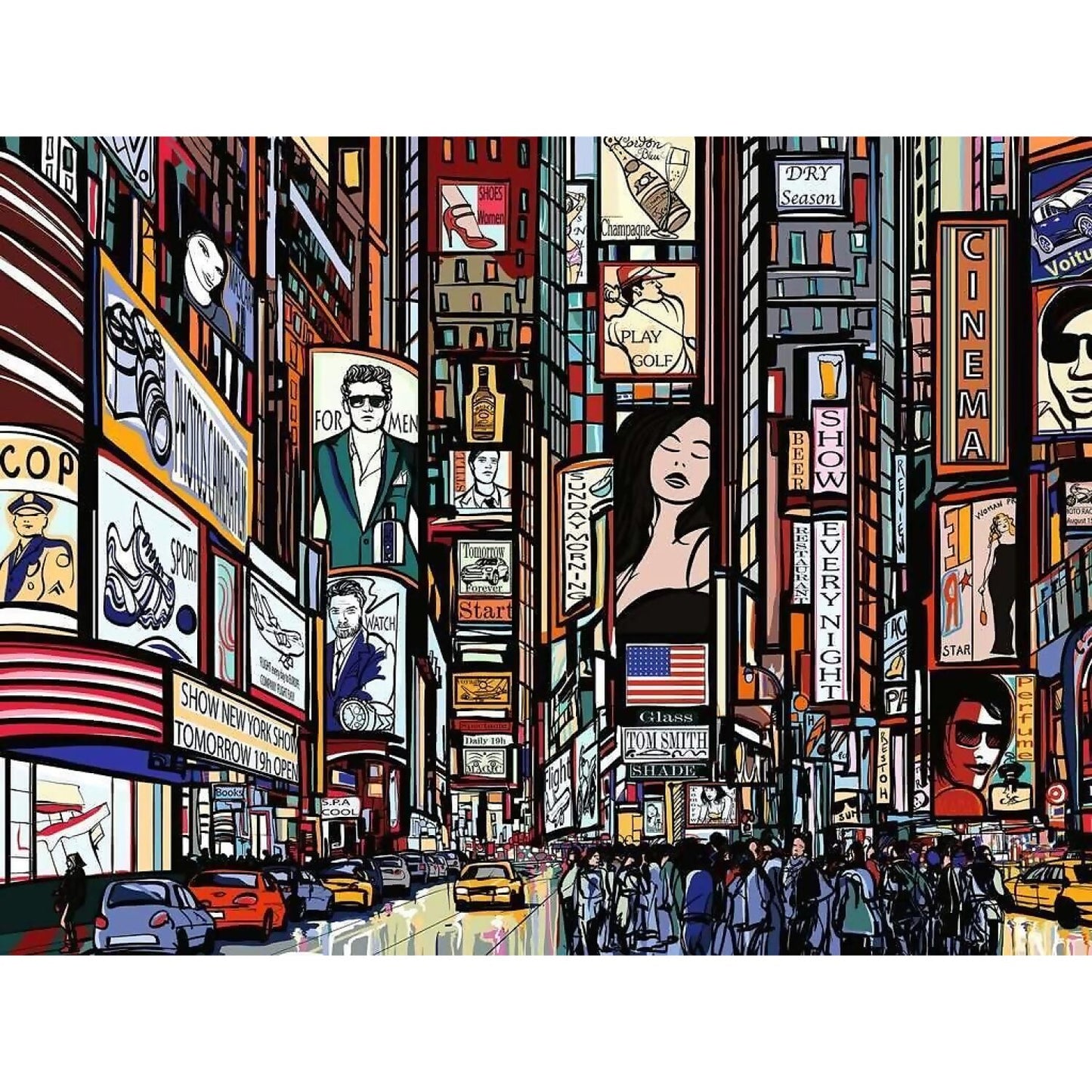 Ravensburger - Colourful New York Jigsaw Puzzle 1000 Pieces