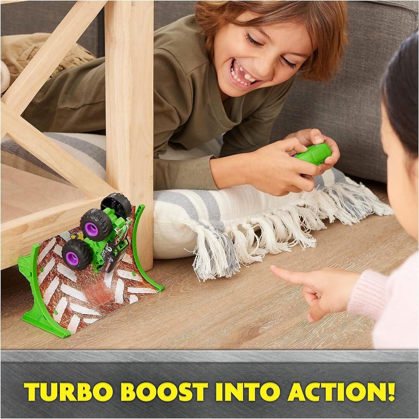 Monster Jam - Grave Digger Remote Control Monster Truck 1:64 Scale Includes Ramp Rc Cars Kids Toys For Boys And Girls Ages 4 And Up - Spin Master